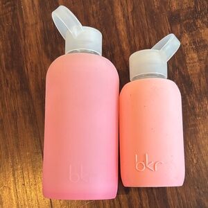BKR Set of 2 Pink Water Bottles